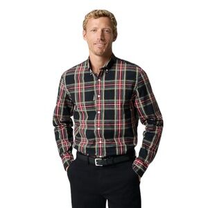 NWT J Crew Slim Holiday Tartan Plaid Shirt Red Black Sz M